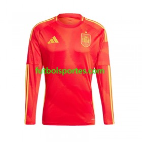 Camiseta España Primera Equipación Euro 2024 Manga Larga